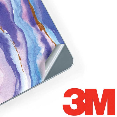 Blue Violet Watercolor Geode Galaxy Book 12in Skin